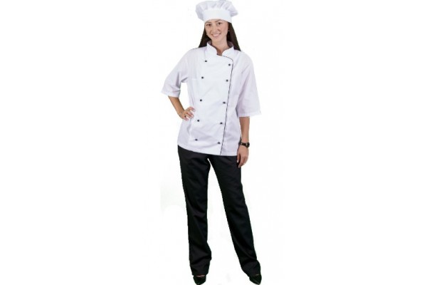 Куртка кухаря СП-КОНТАКТ жін., літо, 013KXXXL 6350154, з гудзиками, кант