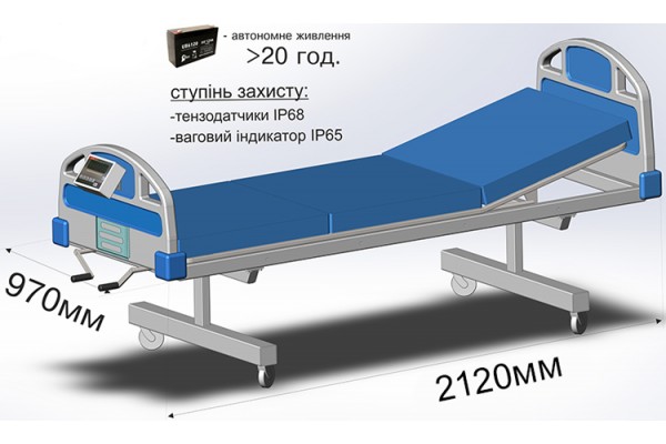 Ліжко медичне з вагою AXIS 4BDU600-MEDICAL (Польща)