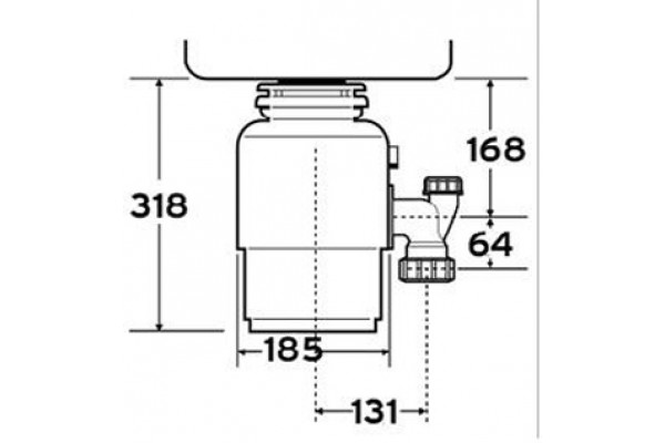 Подрібнювач для відходів (Диспоузер) INSINKERATOR MODEL 66 (США)