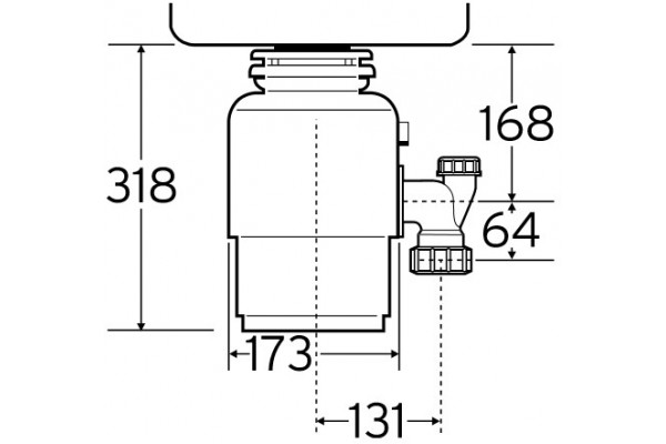 Подрібнювач для відходів (Диспоузер) INSINKERATOR MODEL S66 (США)