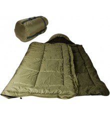 Спальний мішок Kiborg Alfa Fleece олива -20С 85*210