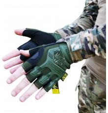 Рукавиці тактичні безпалі Mechanix MXK-2 Олива XL