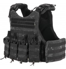 Бронежилет Militex Modular X-1 (Збільшена площа захисту) Black Multicam (без підсумків)