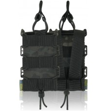 Жорсткий посилений тактичний підсумок Kiborg GU Single Mag Pouch Dark Multicam