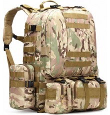 Військово-тактичний рюкзак Molle Assault 55 L+ 3 органайзери Мультикам