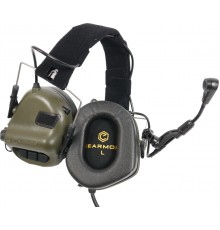 Тактичні навушники EARMOR M32 з універсальним кріпленням Олива