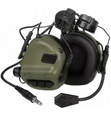Тактичні навушники EARMOR M32Н Olive з кріпленням