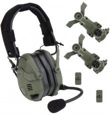 Тактичні активні навушники HD-16 Olive