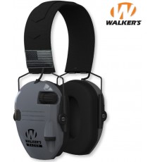 Активні навушники Walker's Razor Slim Patriot Original з патчами (Сірий)