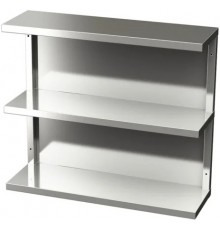 Полиця навісна трирівнева з зашивкою