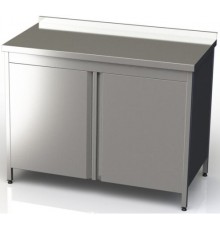 Стіл-тумба нержавіюча з розпашними дверима