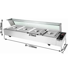 Марміт тепловий під гастроємності 4 х GN 1/2 електричний GGM Gastro