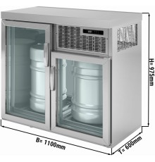 Охолоджувач бочок для пива - 1,1 x 0,6 m - 2 скляних дверей GGM Gastro