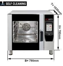 Конвекційна піч - сенсорне управління - 4x GN 1/1 GGM Gastro