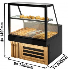 Прилавок для хліба - 1,3 x 0,8 m GGM Gastro