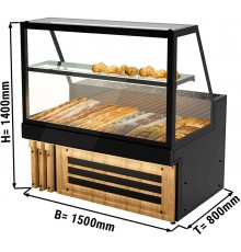 Прилавок для хліба - 1,5 x 0,8 m GGM Gastro