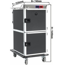 Банкетний візок з хололодом та теплом - 2x 6x GN 2/1 GGM Gastro