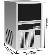 Льдогенератор - циліндр - 22 kg/ 24 h GGM Gastro