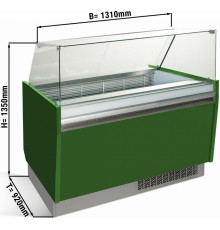 Вітрина для морозива 1,25 x 0,92 м - зелена GGM Gastro