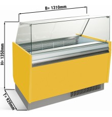 Вітрина для морозива 1,25 x 0,92 м - жовта GGM Gastro