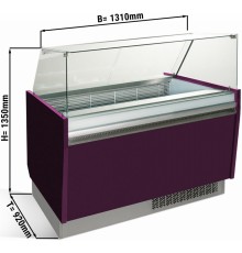 Вітрина для морозива 1,25 x 0,92 м - фіолетова GGM Gastro