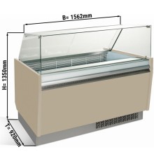 Вітрина для морозива 1,56 x 0,92 - бежева GGM Gastro