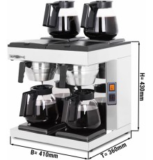 Кавовий апарат крапельного типу - 2 х 1,8 л GGM Gastro