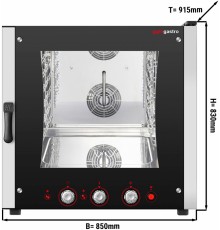 Конвекційна піч електрична / 6 x GN 1/1 та EN 40 x 60 см GGM Gastro