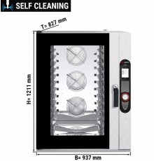 Конвекційна піч для випічки - сенсорне управління - 10x EN 60x40 GGM Gastro