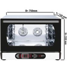 Конвекційна піч - сенсорне управління - 4x GN 1/1 або EN 60x40 GGM Gastro