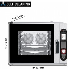 Конвекційна піч - сенсорне управління - 5x GN 1/1 GGM Gastro