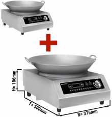 Wok Плита індукційна - 3,5 kW - inkl. WOK GGM Gastro