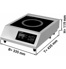 Плита індукційна 3,5 кВт GGM Gastro