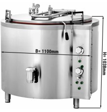 Варильний котел електричний - 400 Л - непрямий нагрів GGM Gastro