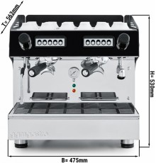 Кавова машина рожкова compact , 2 групи GGM Gastro