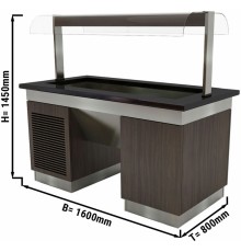 Салат-бар холодильний - 1,6 x 0,8 м - 4x GN 1/1 GGM Gastro