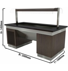 Салат-бар холодильний - 2,0 x 1,0 м - 5x GN 1/1 GGM Gastro