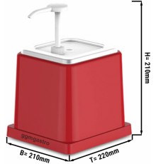 Диспенсер для соусів - 2 Л GGM Gastro