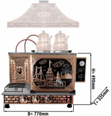 Кип'ятильна станція / кип'ятильник - 0,77 m - 22 Л - турецький дизайн GGM Gastro