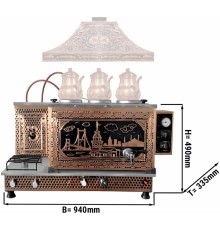 Кип'ятильна станція / кип'ятильник - 0,94 m - 33 Л - турецький дизайн GGM Gastro