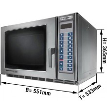 Піч мікрохвильова автоматична, 34 літри - 1800 Вт GGM Gastro