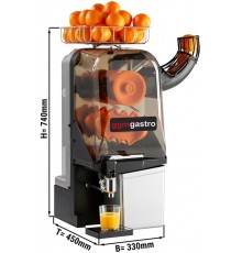 Прес для цитрусових електричний - срібло - Механічне управління - зливний кран та сомоочищення GGM Gastro