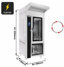 Ротаційна піч для віпіканн 10x EN 40x60 - з рстійною шафою GGM Gastro