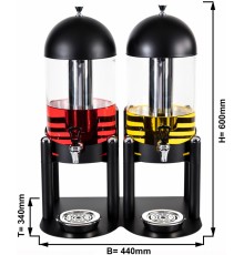 Диспенсер для соку - 2 x 6 Л GGM Gastro