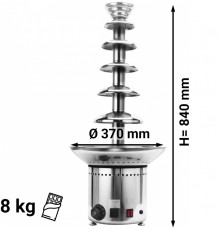 Шоколадний фонтан - 6 рівня- H 84 cm GGM Gastro