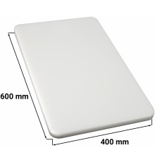 Дошка для нарізання - 40 x 60 см - 2 см - білий GGM Gastro
