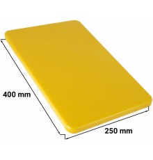 Дошка для нарізання - 25 x 40 см - 2 см - жовтий GGM Gastro
