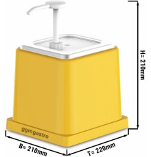 Диспенсер для соусів - 2 Л GGM Gastro