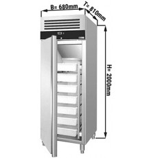 Морозильна шафа для риби ECO - 0,68 x 0,81 m - 600 Л - 1 двері GGM Gastro