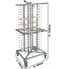 Візок-шпилька для тарілок подвійна - 0,60 x 0,59 m GGM Gastro